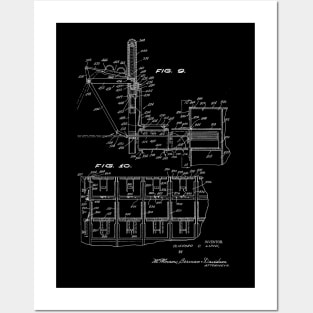 Turkey Loading Apparatus Vintage Patent Hand Drawing Posters and Art